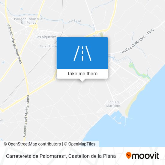 Carretereta de Palomares* map