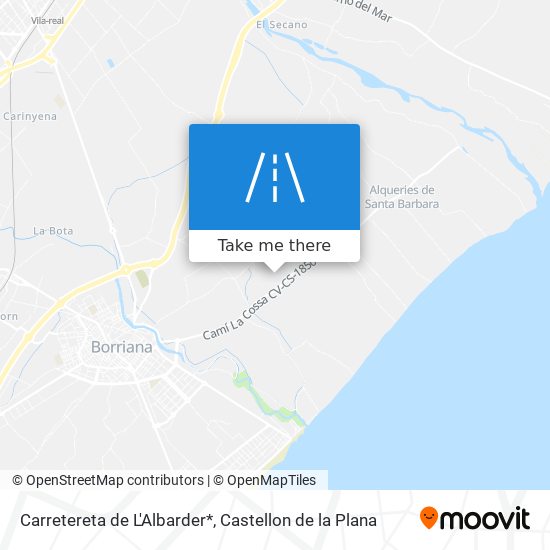 Carretereta de L'Albarder* map