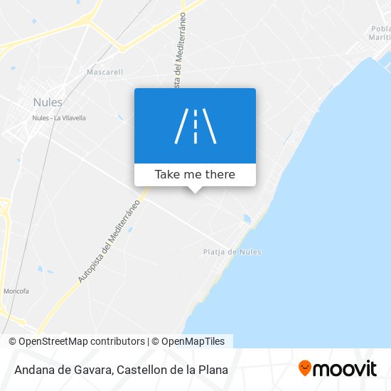 Andana de Gavara map