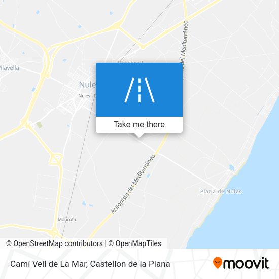 Camí Vell de La Mar map