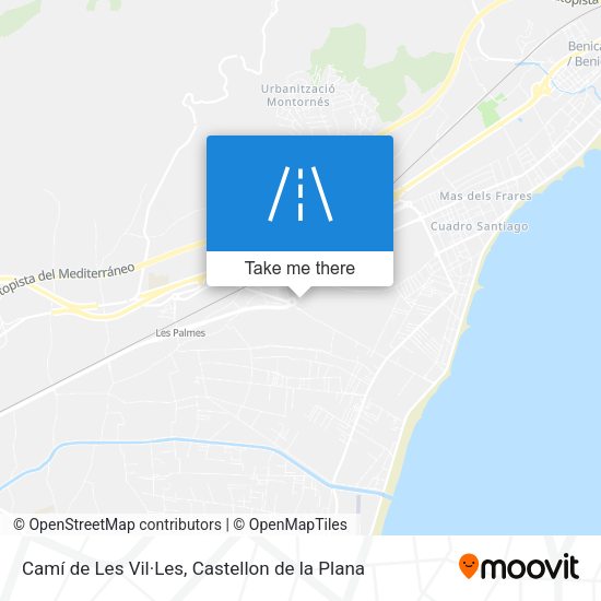 Camí de Les Vil·Les map