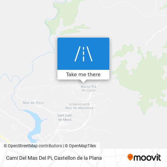 mapa Camí Del Mas Del Pi