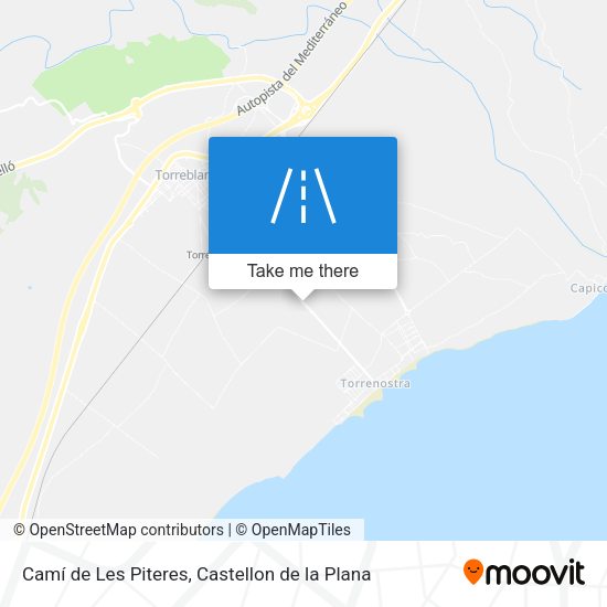 Camí de Les Piteres map