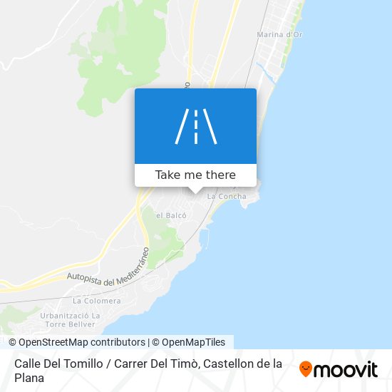 mapa Calle Del Tomillo / Carrer Del Timò