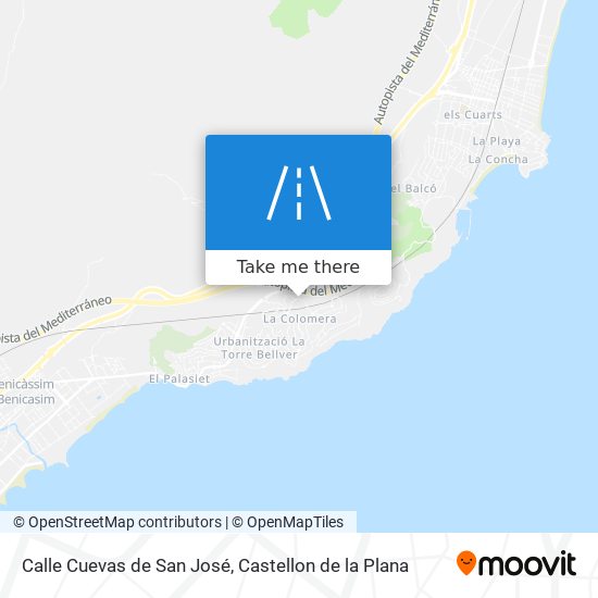 mapa Calle Cuevas de San José