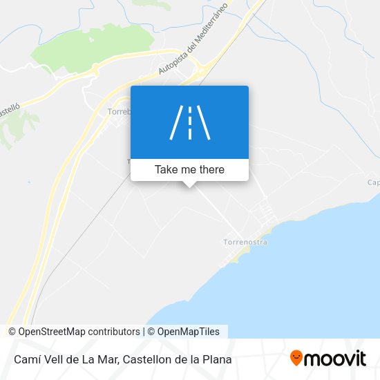 Camí Vell de La Mar map