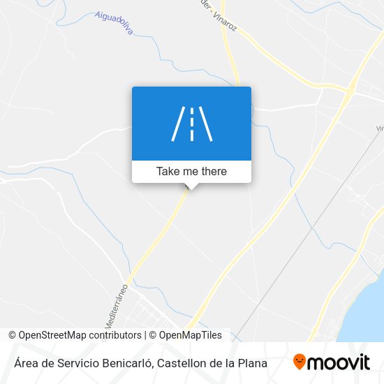 Área de Servicio Benicarló map