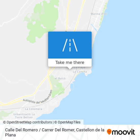 mapa Calle Del Romero / Carrer Del Romer