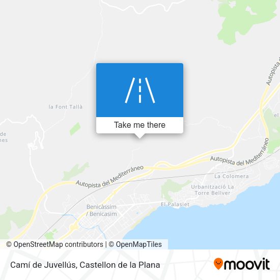 Camí de Juvellús map