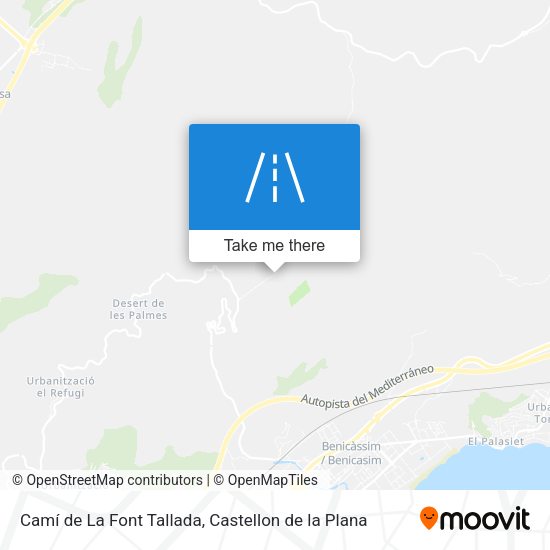 Camí de La Font Tallada map