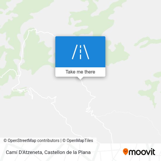 Camí D'Atzeneta map