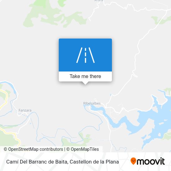 Camí Del Barranc de Baita map