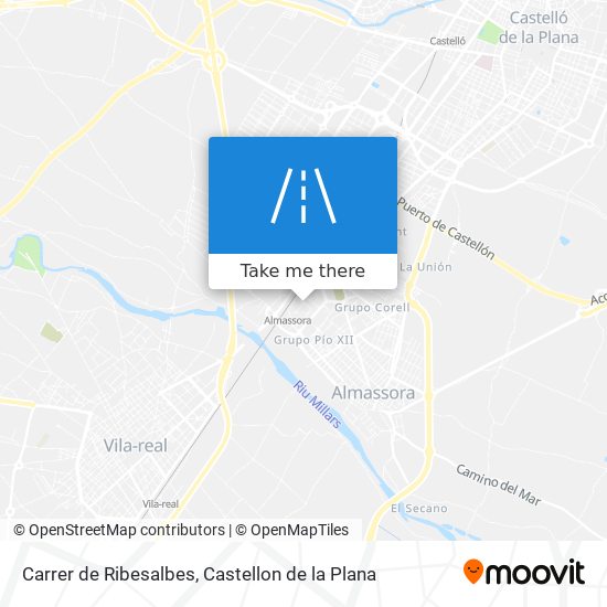 mapa Carrer de Ribesalbes