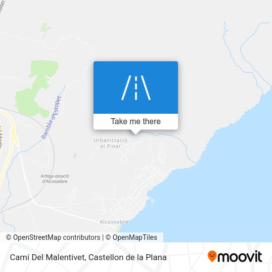 Camí Del Malentivet map