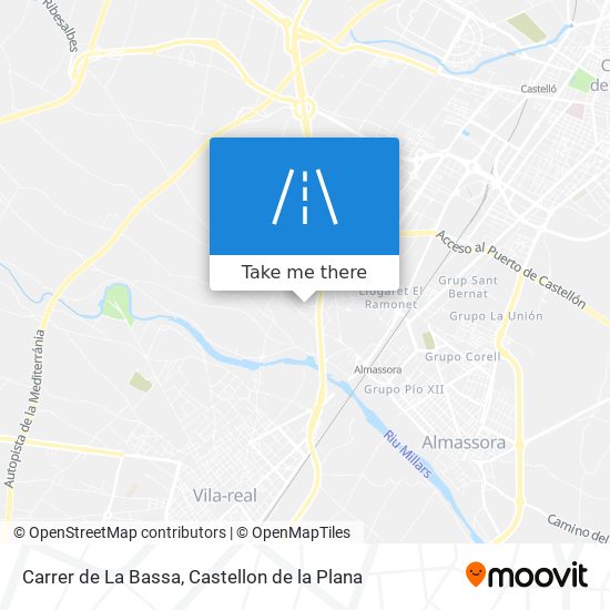 mapa Carrer de La Bassa