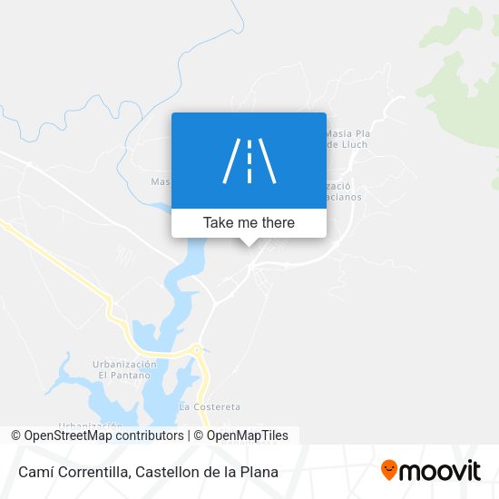 Camí Correntilla map