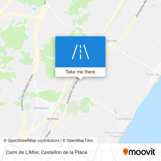 Camí de L'Alter map