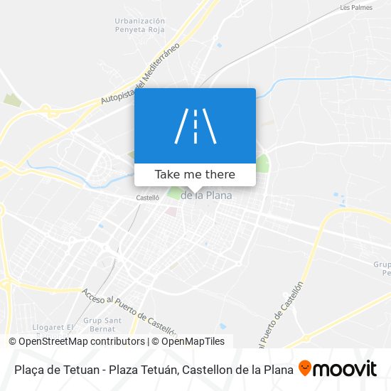 mapa Plaça de Tetuan - Plaza Tetuán