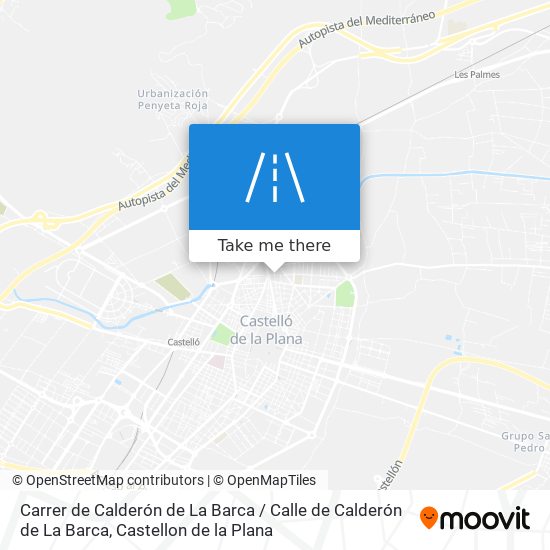 mapa Carrer de Calderón de La Barca / Calle de Calderón de La Barca
