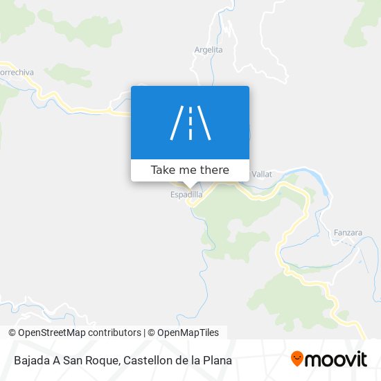 mapa Bajada A San Roque