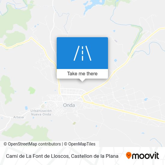 Camí de La Font de Lloscos map