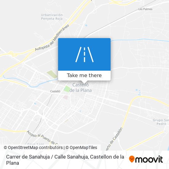 mapa Carrer de Sanahuja / Calle Sanahuja