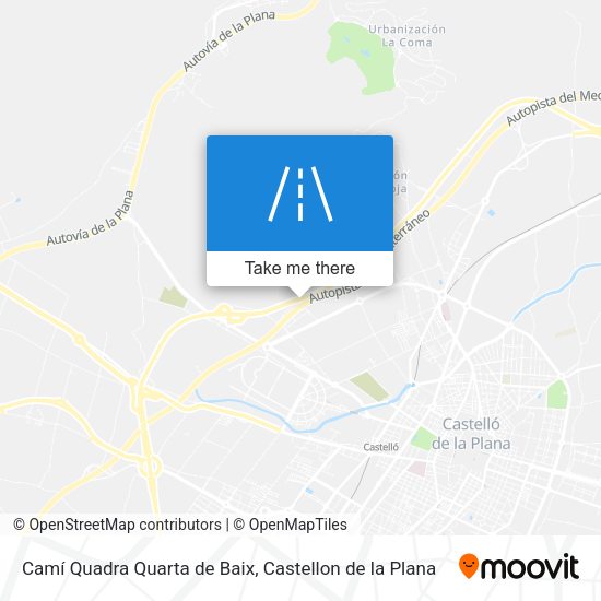 Camí Quadra Quarta de Baix map