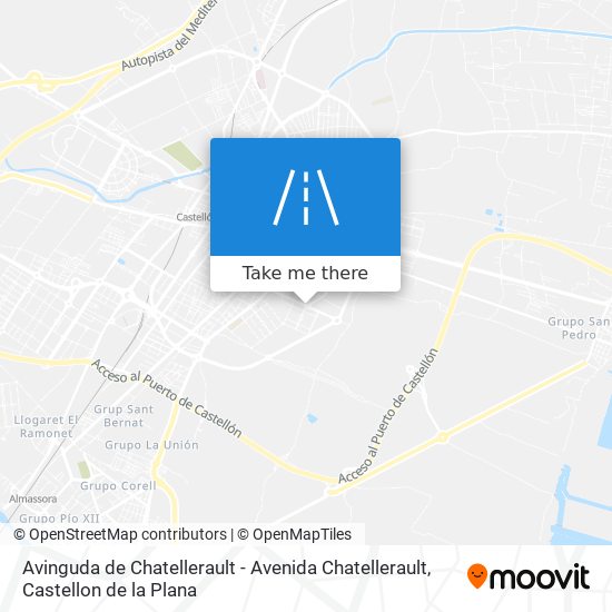 mapa Avinguda de Chatellerault - Avenida Chatellerault