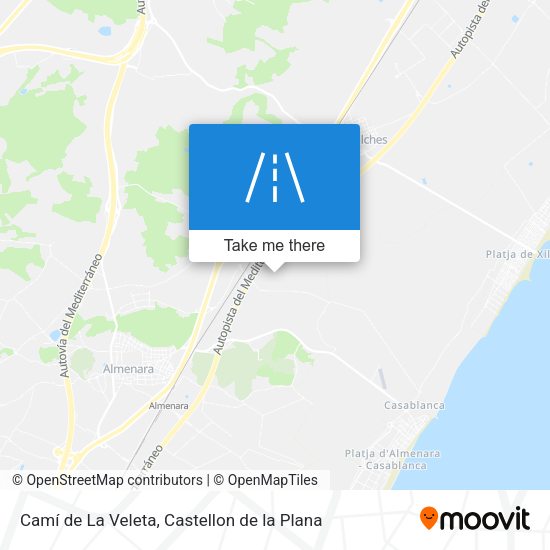 Camí de La Veleta map