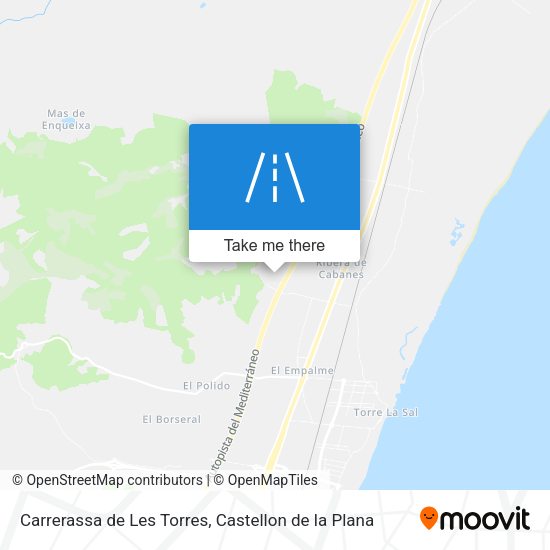 Carrerassa de Les Torres map