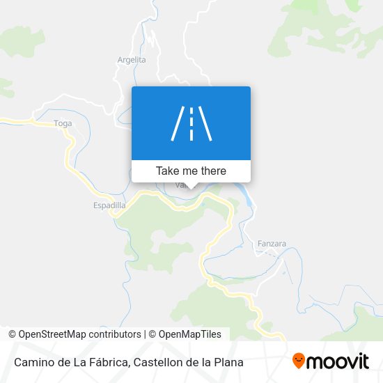 Camino de La Fábrica map