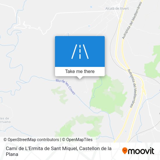 Camí de L'Ermita de Sant Miquel map