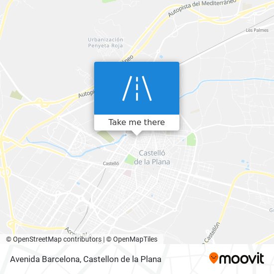 Avenida Barcelona map