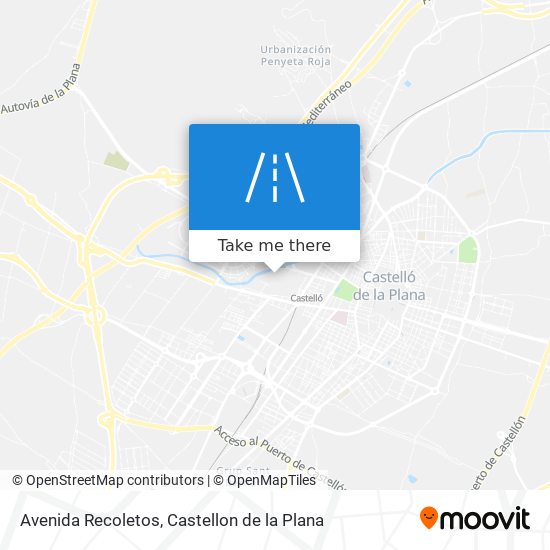 mapa Avenida Recoletos