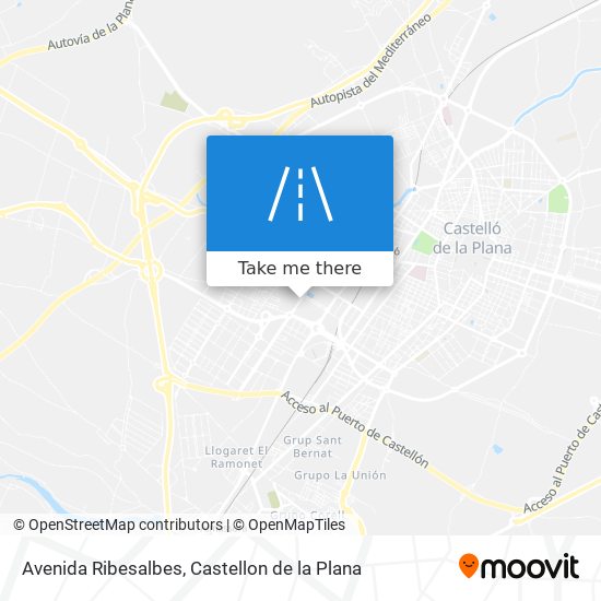 mapa Avenida Ribesalbes