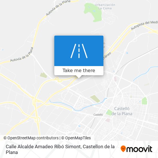 mapa Calle Alcalde Amadeo Ribó Simont