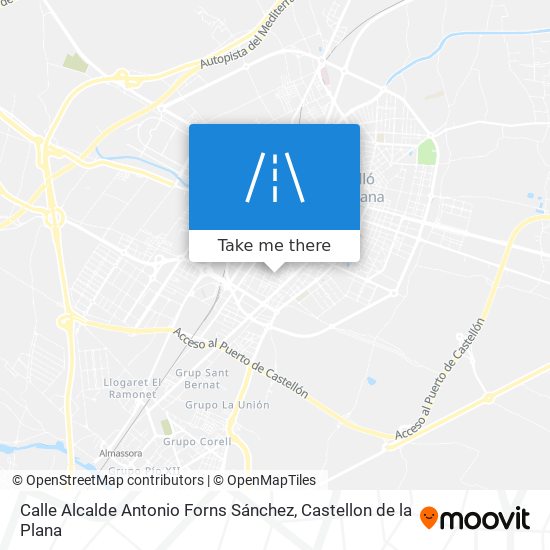 mapa Calle Alcalde Antonio Forns Sánchez