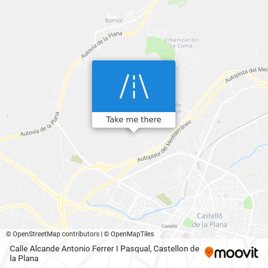 mapa Calle Alcande Antonio Ferrer I Pasqual