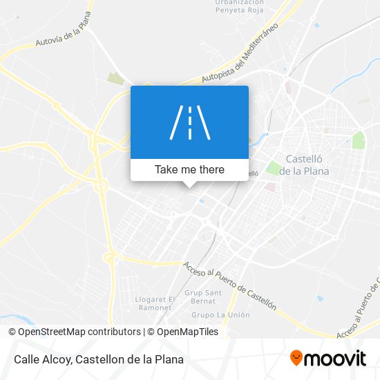 mapa Calle Alcoy