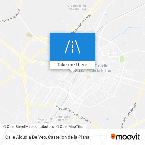 mapa Calle Alcudia De Veo