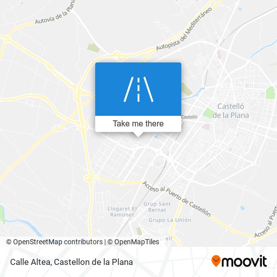 mapa Calle Altea