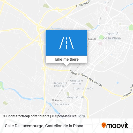 mapa Calle De Luxemburgo