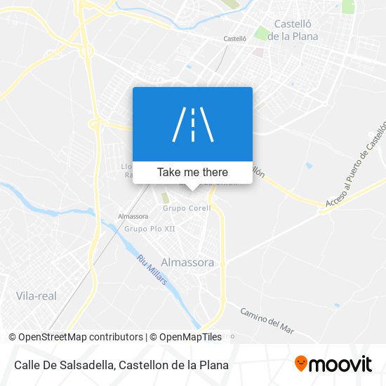 mapa Calle De Salsadella