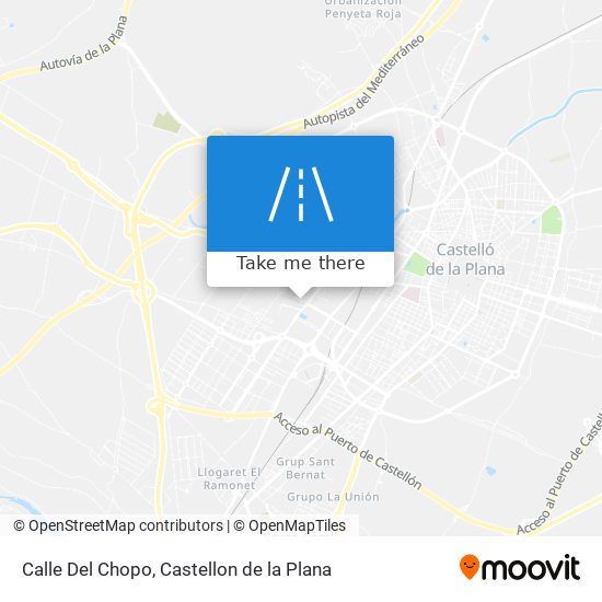 mapa Calle Del Chopo