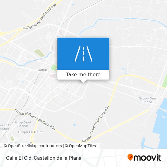 mapa Calle El Cid