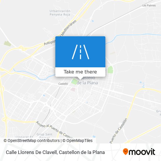 mapa Calle Llorens De Clavell