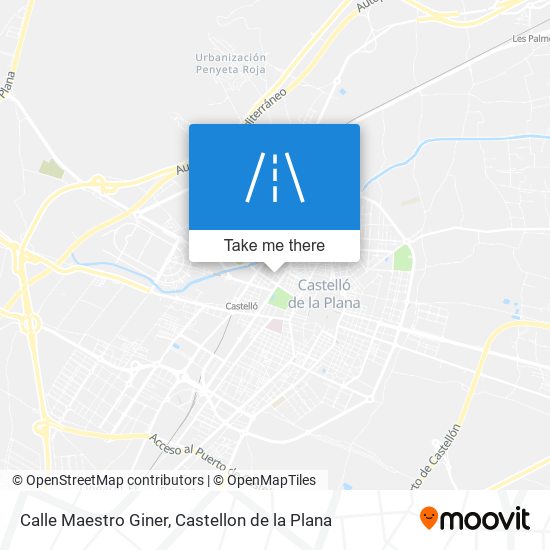 mapa Calle Maestro Giner