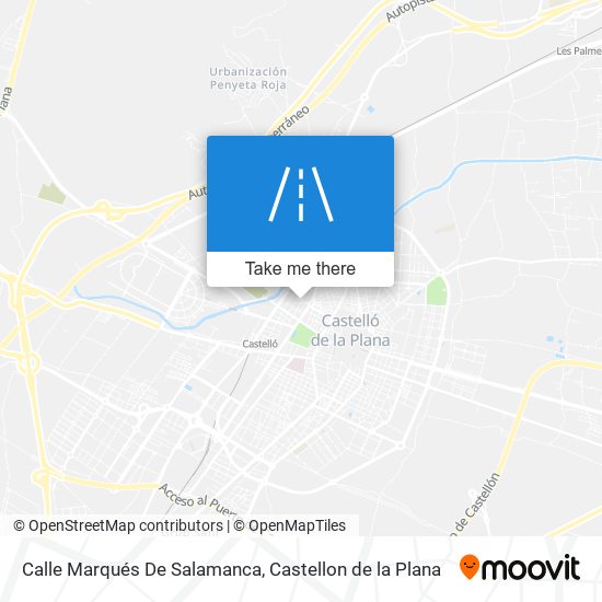 mapa Calle Marqués De Salamanca