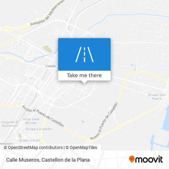 Calle Museros map