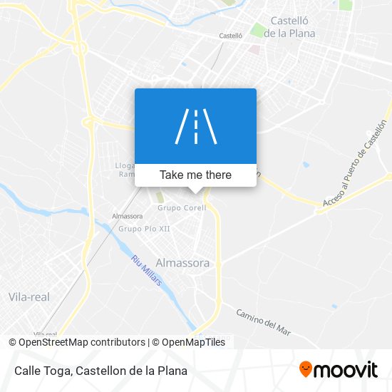 mapa Calle Toga